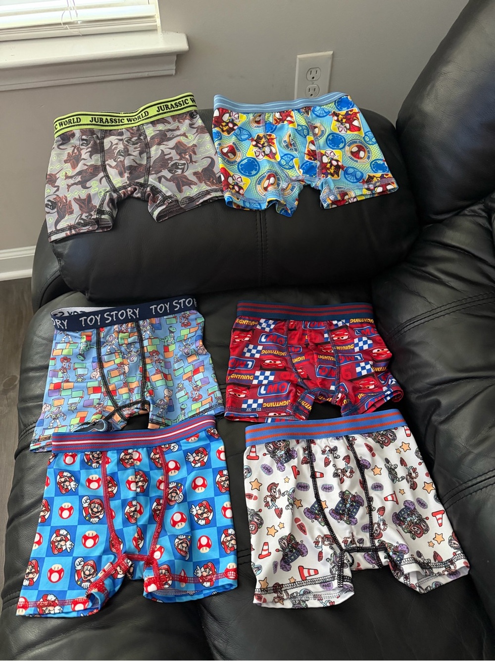 4T Kids Licensed Character Boxer Briefs - Multi Color Pack Lot of 6